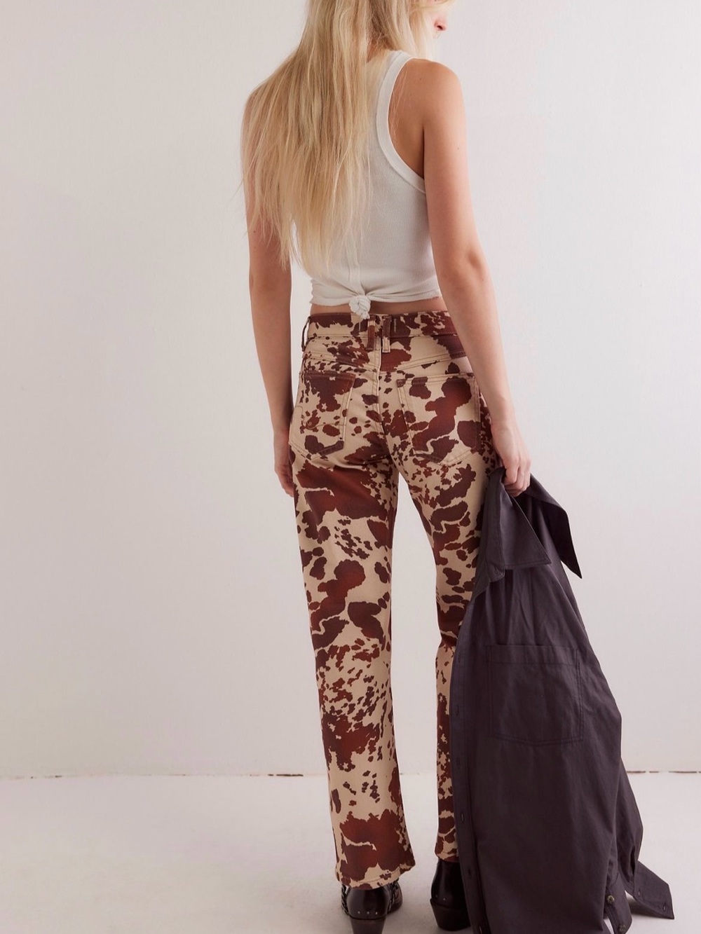 We The Free Risk Taker Mid Rise Printed Jeans - Picture 3 of 8